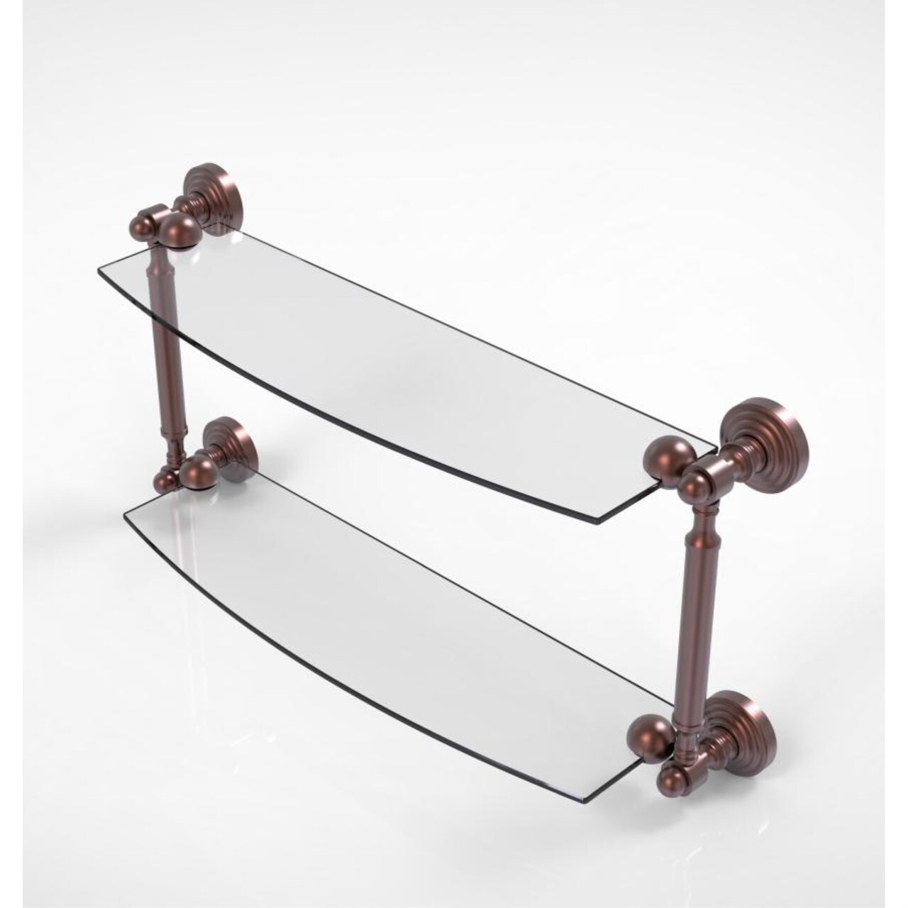 Waverly Place Collection 18 Inch Two Tiered Glass Shelf - Wp-34/18-Ca